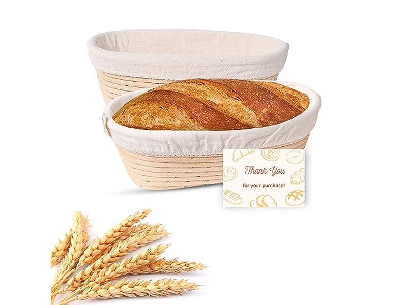 Cesta de Fermentação Banneton de 9 Polegadas 10 Polegadas Oval Redonda para Baguete