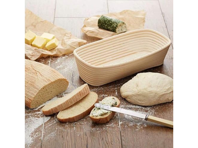 Assando Pão com um Banneton Cestas Banneton Ovais de 10 Polegadas Modelando Sourdough