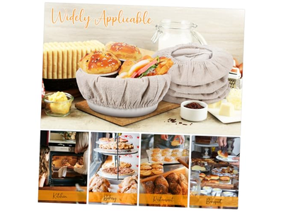 Utensílios de Fabricação de Pão e Massa Cesta com Tampa Conjunto de 2