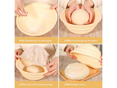 Cesta Banneton Super Panificação Mini Oca Shanghai Cesta de Fermentação de Polpa de Madeira