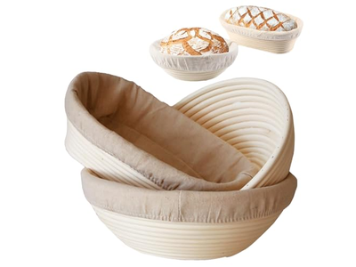 Conjuntos de Panificação de Pão Kits Cesta de Fermentação com Conjunto de Forros