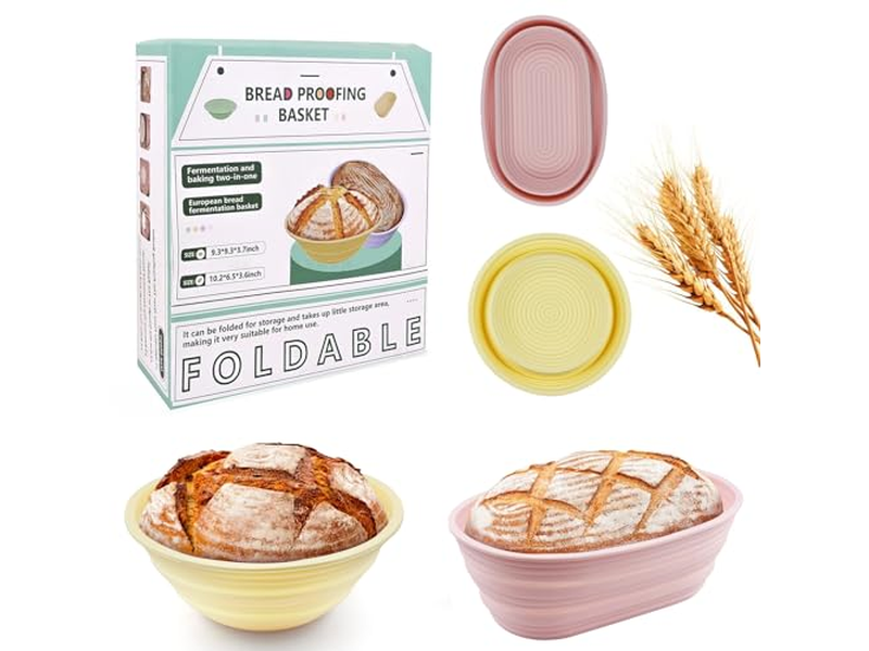 Cestas de Pão para Bancada de Cozinha Rattan Redonda Cesta de Servir