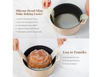 Tigelas de Pão para Servir Conjunto de Cestas de Fermentação Benneton com 2 Cestas de 10 Polegadas