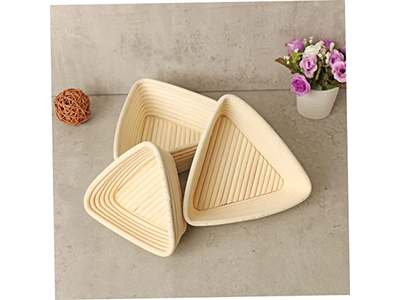 Cesta de Fermentação de Pão Design com Inserção Longa Banneton Premium Oval 7 Polegadas 10 Polegadas