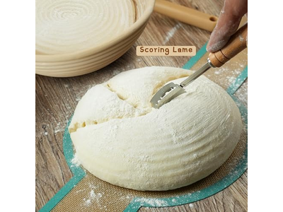 Cesta de Fermentação de Pão com Lâmina Raspador Personalizado para Panificação