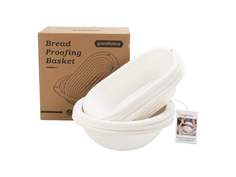 Bandeja de Sourdough de Pão Cana Cesta de Fermentação Panelas de Servir Tigela de Fermentação 9 Polegadas Vime