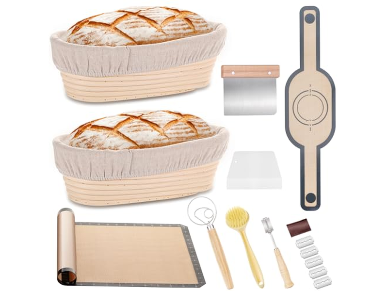 Cestas de Pão Baratas Cesta Aquecida Dobrável Redonda Sourdough Benneton Fermentação