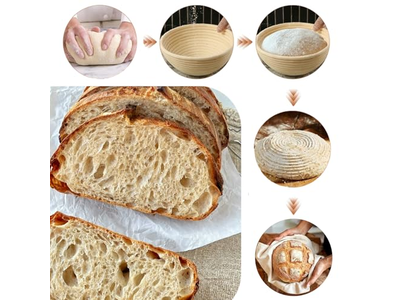 Fabricante da China Cesta de Fermentação de Pão Banneton Raspador de Massa Bambu